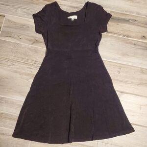 Vintage 90s Y2K R-wear Rampage LBD Black Slinky Empire Waist Dress Medium